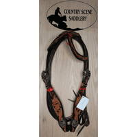 New! Two Ear Tooled Bridle- Css015
