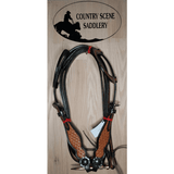 New! Two Ear Tooled Bridle- Css07